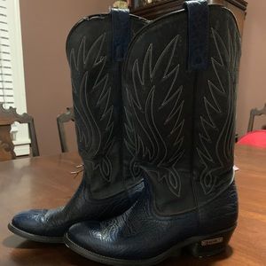 Vintage Blue Laredo Cowboy Boots